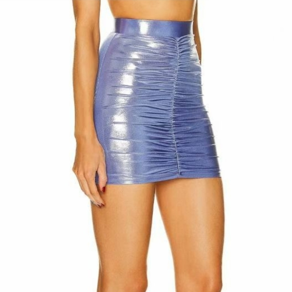Alex Perry Riley Ruched Mini Skirt - Picture 3 of 9